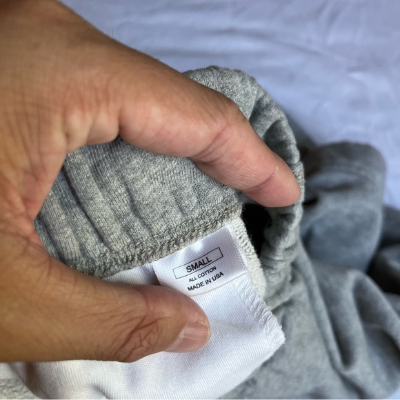 Lady White Co Gray French Terry Men's S Casual Sweat Shorts - Picture 5 of 6